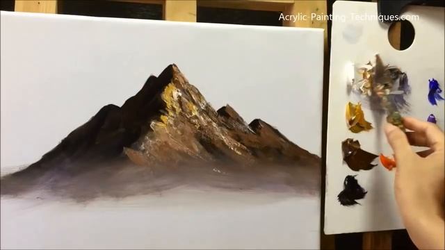 Paint Mountains With Acrylic Paints - Lesson 1