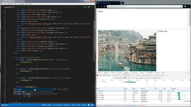 Lazy loading images using javascript смотреть онлайн