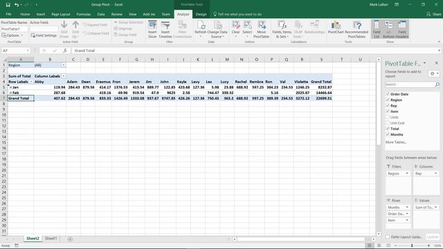 How to Group Data in Pivot Tables in Excel 2016 смотреть онлайн