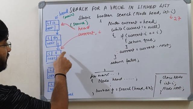 Search for a value in a Linked List in Java смотреть онлайн