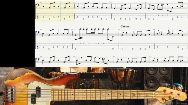 Backingtrack gun and roses - sweet child o mine play in D bass tabs (no vocal no guitar) смотреть онлайн