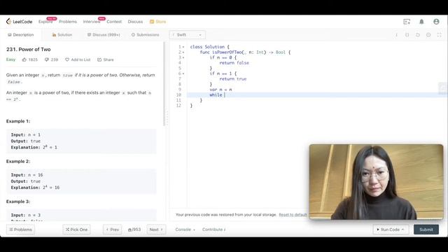 LeetCode 231 - Power of Two | Решение с объяснением - Swift смотреть онлайн