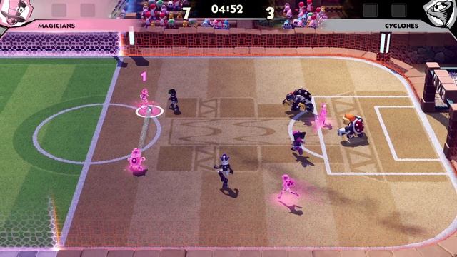 Mario Strikers Battle League - Shellfish Bowser Jr. Vs. Knight Luigi (Hard CPU) смотреть онлайн