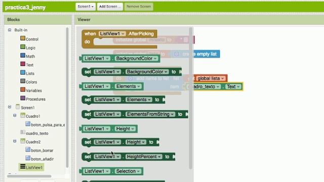 Práctica 3 App Inventor - Lista de tareas. Parte 2: bloques iniciales смотреть онлайн