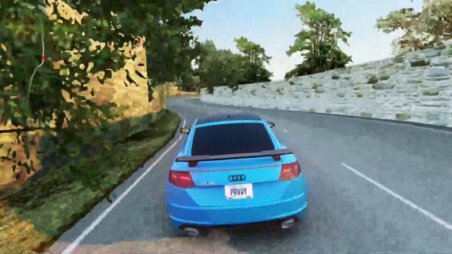 Driving Audi ,,TTRS" in Assetto Corsa on Isle of Man Track смотреть онлайн