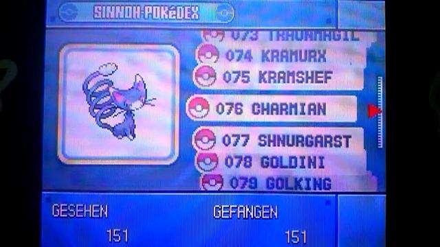 Pokemon Diamant/Perl Sinnoh Pokedex [German] смотреть онлайн