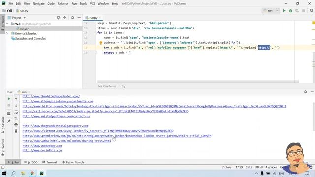 Belajar Web Scraping dengan Python BeautifulSoup || UK Yellowpages смотреть онлайн