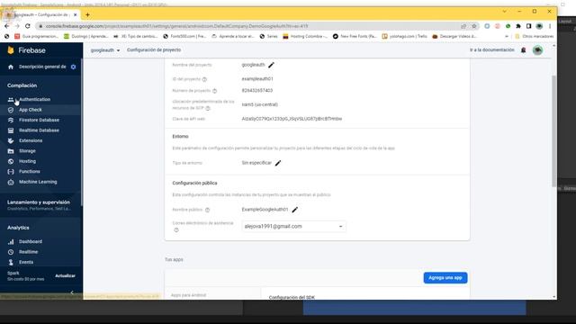 PASO A PASO para integrar Google Auth con Firebase para Sign In with Google en Unity App Android смотреть онлайн