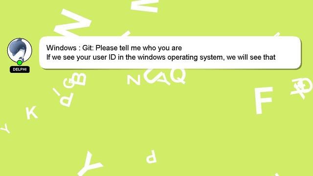 Windows : Git: Please tell me who you are смотреть онлайн