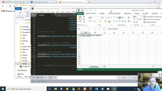 #6 Renomeando a Plan 1 com PHP Excel смотреть онлайн