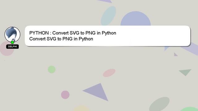 PYTHON : Convert SVG to PNG in Python смотреть онлайн