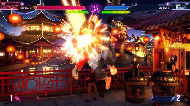 Street Fighter 6 Ken vs Ryu Gameplay (Max Level AI) смотреть онлайн