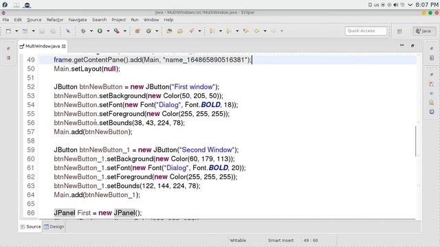 94 JAVA Swing GUI Multi windows смотреть онлайн