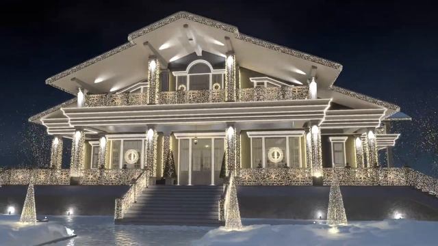 Новогоднее оформление частного дома — LID`S LIGHT смотреть онлайн