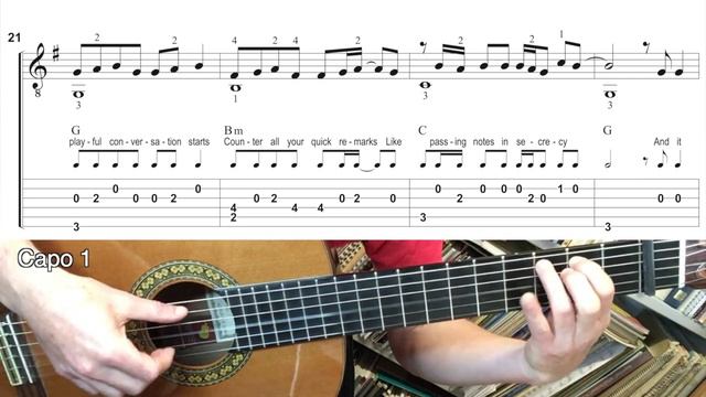 Enchanted - Taylor Swift (Easy fingerstyle tutorial) смотреть онлайн
