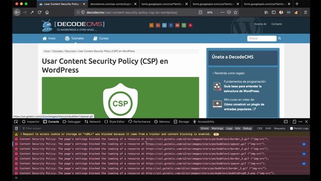 Usar Content Security Policy (CSP) en WordPress смотреть онлайн