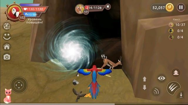 Бесстрашные и милые ПОПУГАИ в WildCraft смотреть онлайн