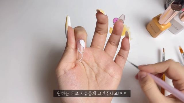 노랑색 좋아하시나요💛 개나리처럼 귀여운 네일아트🌼 셀프네일 / 그라데이션 네일 / asmr смотреть онлайн