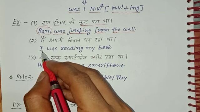 Past continuous tense - affirmative sentences | English grammar in Hindi @EnglishChasma смотреть онлайн