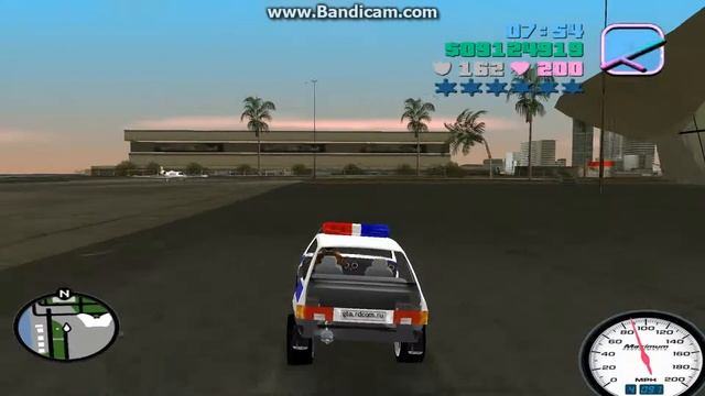 GTA Vice City #13 Проверка в аэропорту на девятке ДПС смотреть онлайн