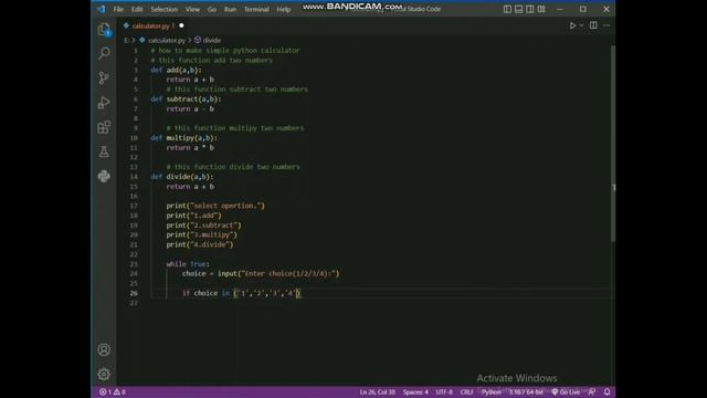 how to create simple calculator by using python || python calculator смотреть онлайн