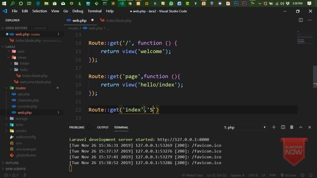 Laravel 6 Tutorial Part 03 : How to Create First Route Controller and View | Hindi Urdu смотреть онлайн