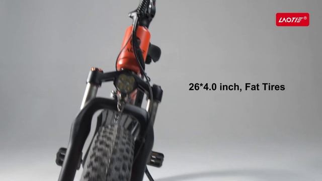 LAOTIE FT100 20x4in Fat Tire Folding Moped Electric Bike 90-120KM Max Mileage Electric Bicycle смотреть онлайн