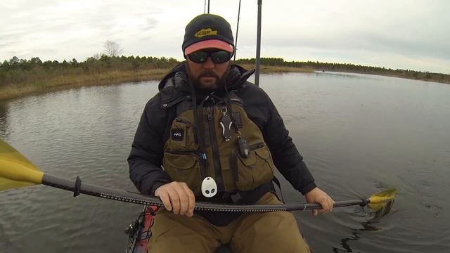 Kayak Bass Fishing - Post Front Day. Figuring out How to Catch the Biggest Bass смотреть онлайн