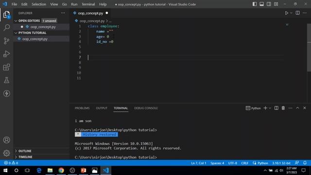 Python Bangla Tutorials 45 : Concept of oop смотреть онлайн