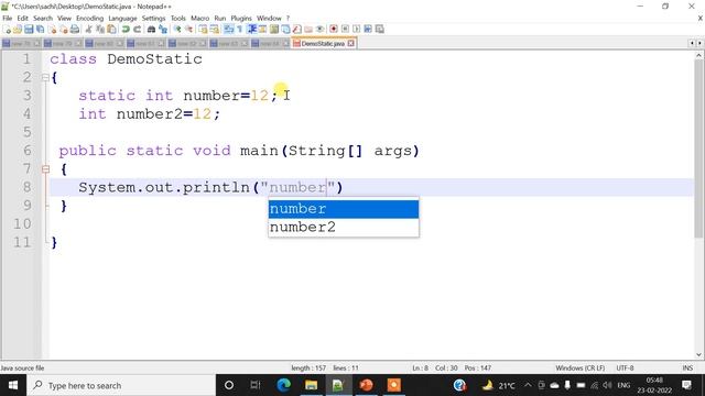 static variable in Java | static keyword in java смотреть онлайн