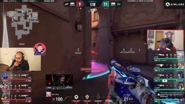 SACY REAGINDO a LOUD x NAVI no CHAMPIONS 2023 ! LESS É O MELHOR DO MUNDO ? смотреть онлайн