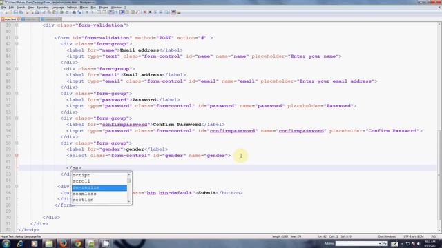 Bootstrap - Form validation using jquery смотреть онлайн