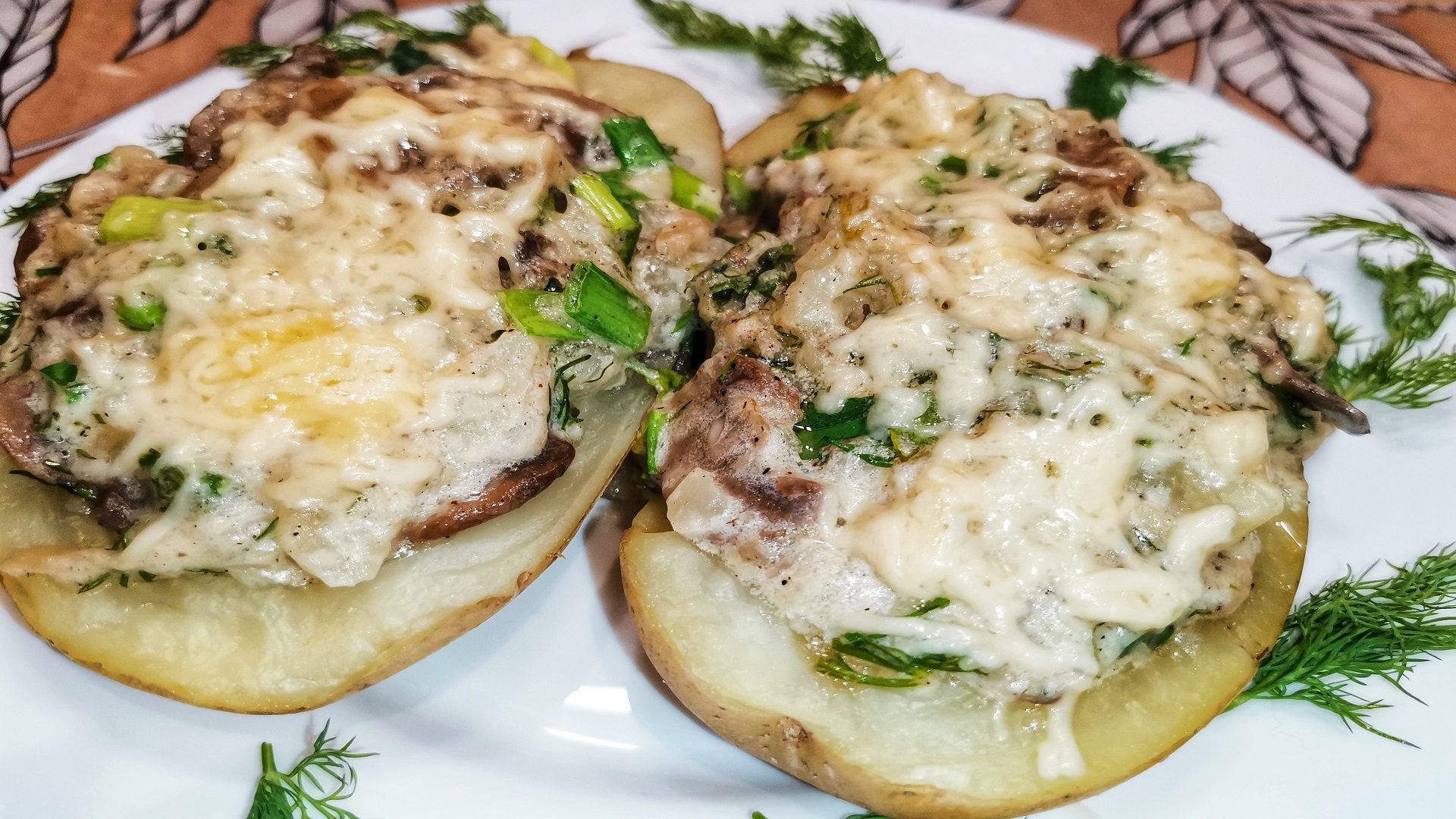 Фаршированный Картофель ГРИБАМИ в Духовке Очень Вкусно и Быстро Безупречное Блюдо! смотреть онлайн