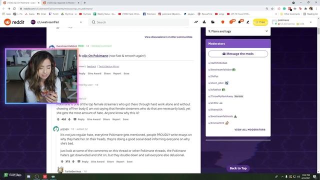 Pokimane reacts to "xQc on Pokimane" and two faced streamers смотреть онлайн