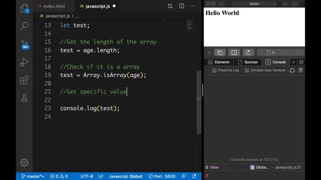 Arrays & Array Methods | JavaScript For Beginners | JavaScript Tutorials | Learn JavaScript In 2020 смотреть онлайн