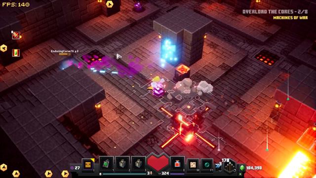 DESTROYING FIERY FORGE AP21 COOP in MINECRAFT DUNGEONS смотреть онлайн