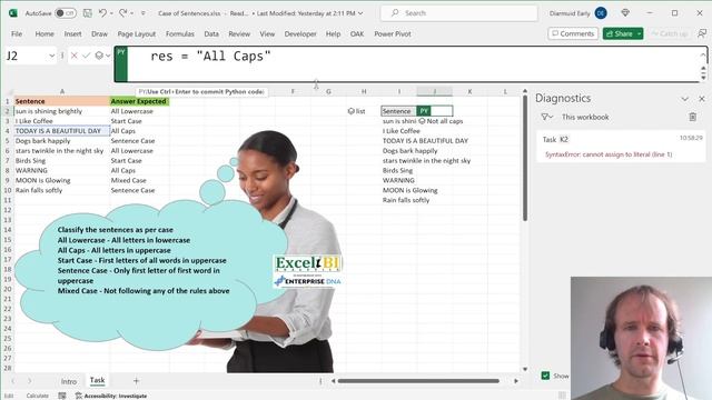 30 Days to learn Python in Excel?? [Day 1] смотреть онлайн