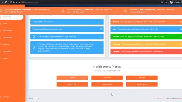Django Dashboard NowUI - Open-Source Admin Panel | AppSeed смотреть онлайн