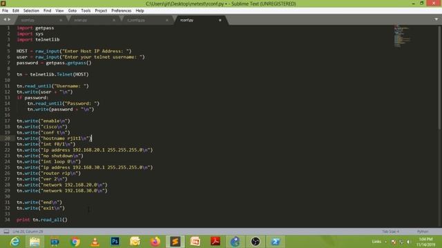 Python for Network Automation with GNS3 | Configure RIP Protocol with Python Script смотреть онлайн