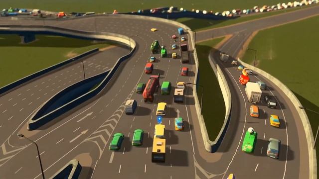 High Speed Banked Curve Interchange (6-Lane) смотреть онлайн
