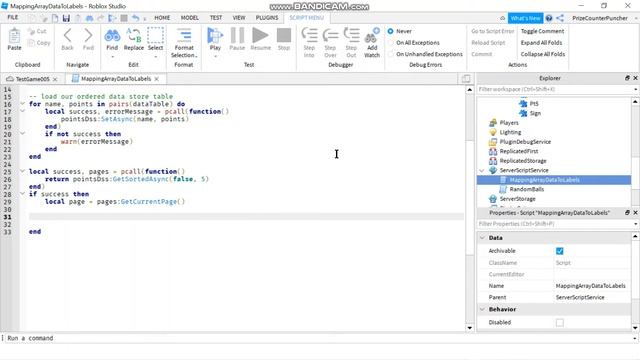 How to use Ordered DataStore (Roblox Studio Tutorial) by PrizeCP Extreme Simple Series 2 (071) смотреть онлайн