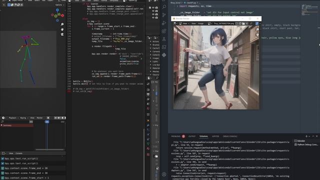 Blender script to Stable Diffusion with control net смотреть онлайн