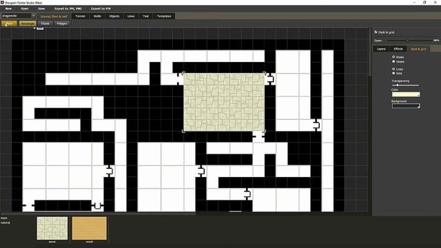 Dungeon Painter Studio features: import skatch & generated d20 map смотреть онлайн