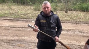 Пневматическая винтовка под монтажные патроны калибра 6.8мм с глушителем