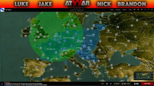 AtWar (War Strategy Game) #1 - Taking Over Europe! смотреть онлайн