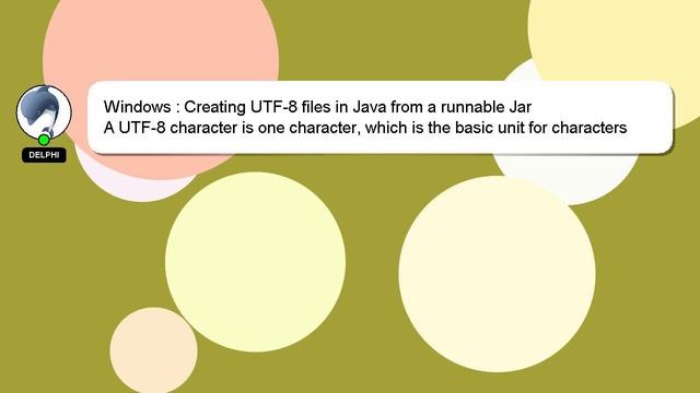 Windows : Creating UTF-8 files in Java from a runnable Jar смотреть онлайн