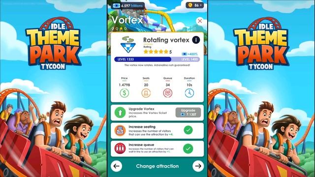 Idle Theme Park Tycoon - 36 - "NEW Aqua Park Rides" смотреть онлайн