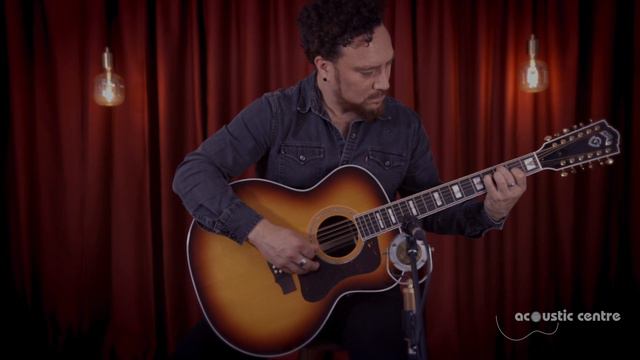 Guild F-512 Rosewood 'Antique Burst' Jumbo 12-String Acoustic Guitar смотреть онлайн