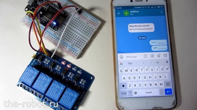 NodeMCU Telegram bot smart house/ arduino/ relay смотреть онлайн