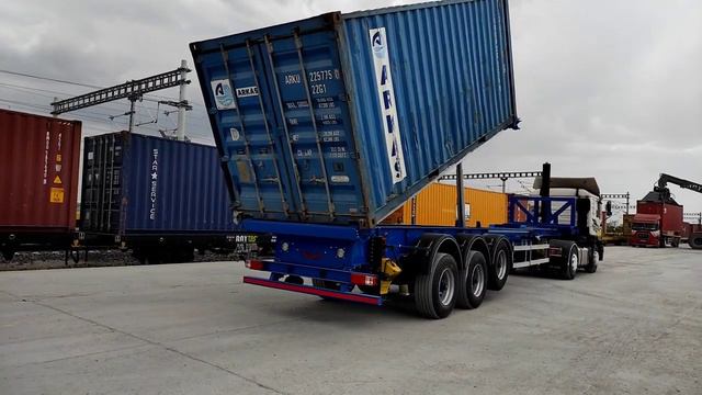 NEW NOVA CONTAINER TIPPING SEMI TRAILER смотреть онлайн